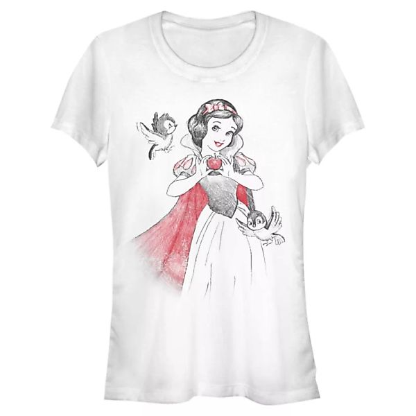 Disney - Schneewittchen - Snow White Snow Sketch Vignette - Frauen T-Shirt günstig online kaufen