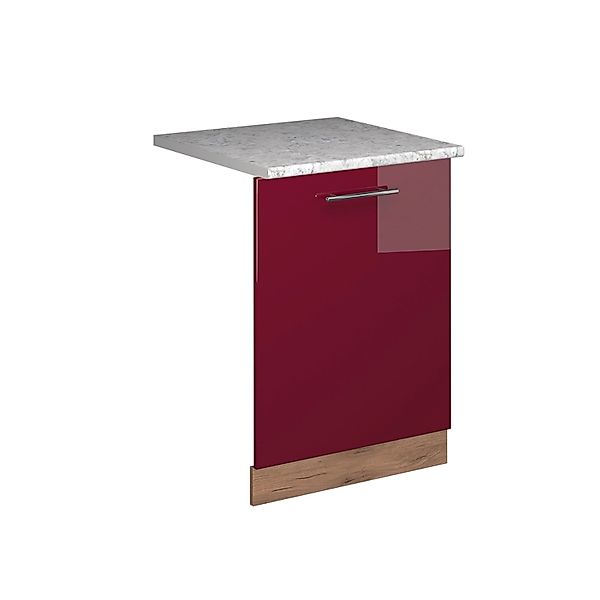Vicco Geschirrspülblende Fame-Line Bordeaux Hochglanz 60 cm AP Marmor günstig online kaufen