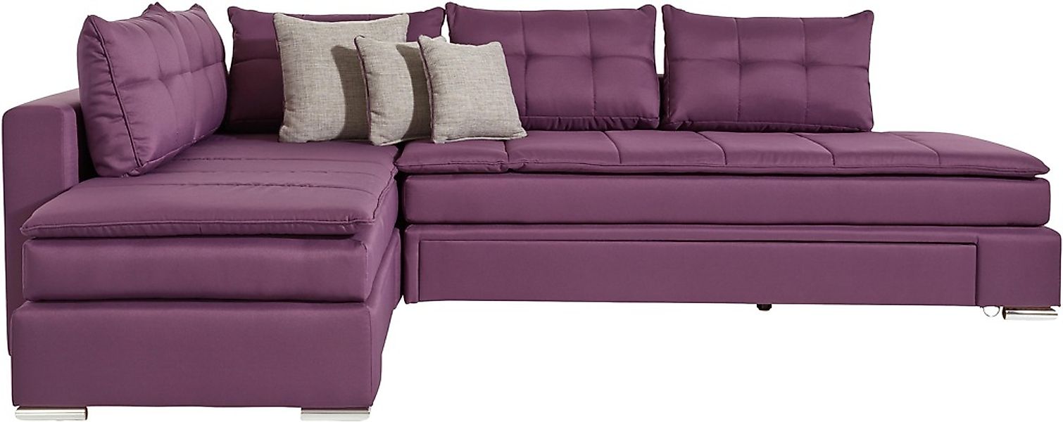 INOSIGN Ecksofa »Boxspringbett Night & Day L-Form mit Dauer-Schlaffunktion günstig online kaufen
