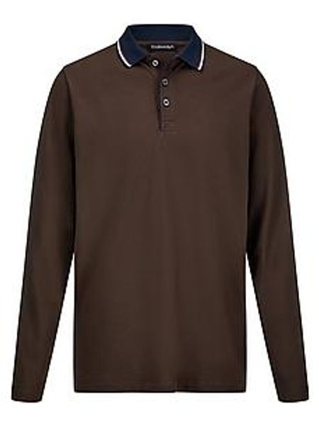 Langarm-Polo-Shirt Louis Sayn braun günstig online kaufen