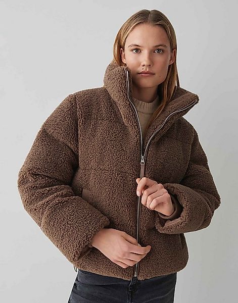 OPUS Steppjacke HOZY aus weichem Teddyfell Stehkragen, flauschiger Griff, R günstig online kaufen