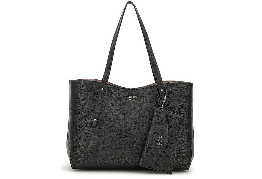 Guess Umhängetasche GUESS Shopper Handtasche Brenton Black (1, 1-tlg., 1) günstig online kaufen