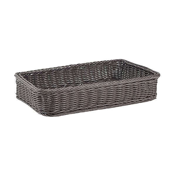 Kobolo Aufbewahrungskorb Regalkorb aus Polyrattan 60x40x12 günstig online kaufen