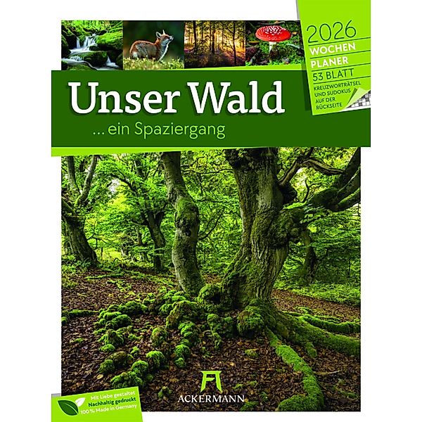 Unser Wald - Wochenplaner Kalender 2026 günstig online kaufen