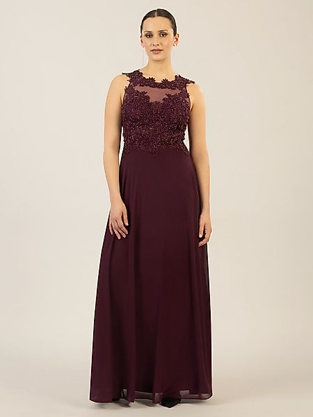 Apart Abendkleid im Materialmix aus bestickter günstig online kaufen
