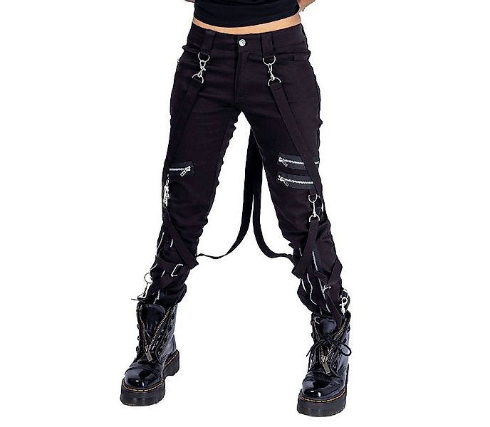 Heartless Röhrenhose Meissa Pants Gothic Strapsen Skinny Jeans Riemen Punk günstig online kaufen
