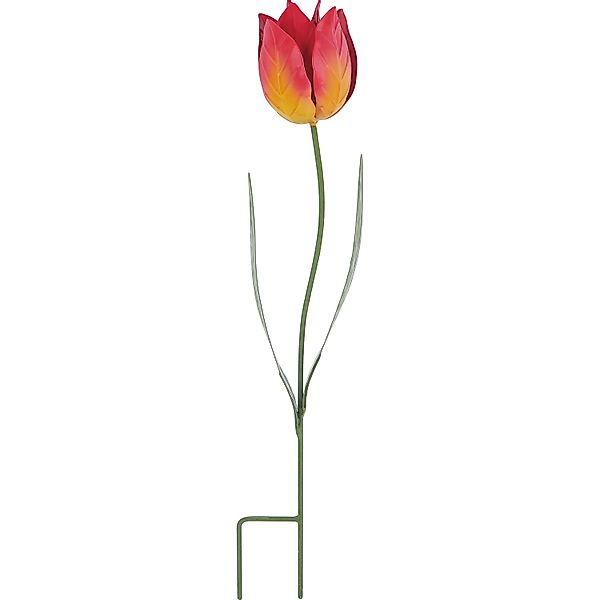 Gartenstecker Tulpe Rosa-Gelb 9 cm x 45,5 cm günstig online kaufen