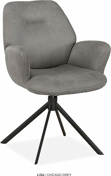 OMG Design Esszimmerstuhl »Lisa« (Set) 1 Stk.Drehstuhl mit auto-return, Arm günstig online kaufen