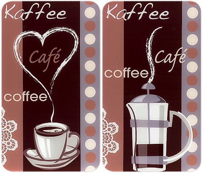 WENKO Herd-Abdeckplatte "Universal Modell Kaffeeduft" Herdabdeckung für all günstig online kaufen