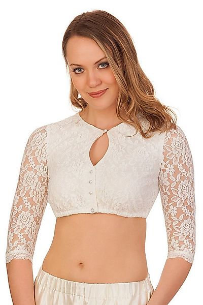 KRÜGER COLLECTION Dirndlbluse Dirndlbluse - PHILIPPA - ecru günstig online kaufen