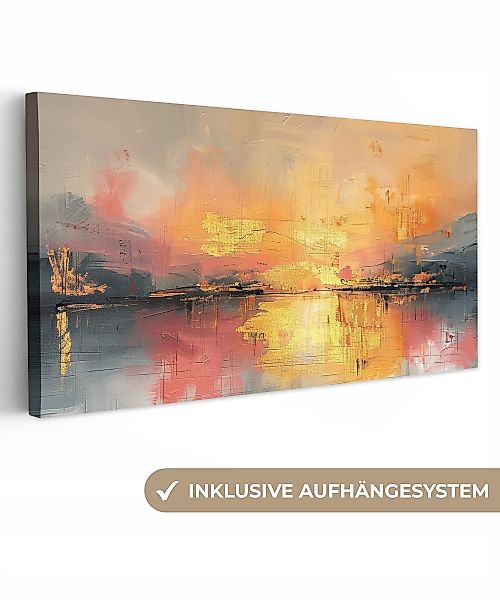 OneMillionCanvasses® Leinwandbild Panorama Modern - Abstrakt günstig online kaufen