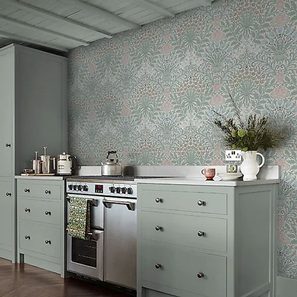 WILLIAM MORRIS AT HOME Vliestapete »Garden Cottage« Motiv glatt Design Tape günstig online kaufen
