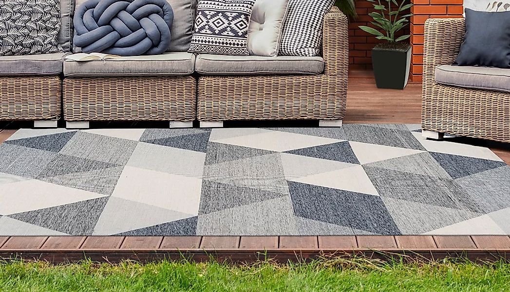 calo-deluxe Teppich "Rico 405" rechteckig 10 mm Höhe In- und Outdoor geeign günstig online kaufen