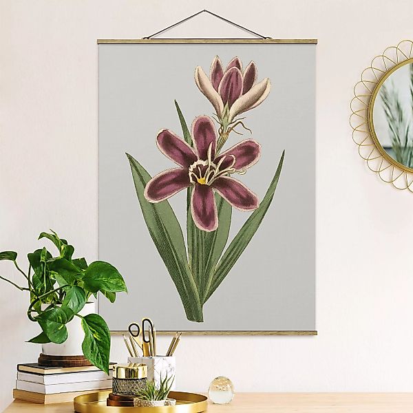 Stoffbild Blumen mit Posterleisten - Hochformat Florale Schmuckstücke II günstig online kaufen