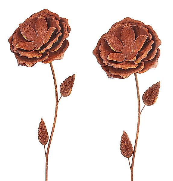 Kobolo Gartenstecker Dekostecker RUSTY ROSE in günstig online kaufen