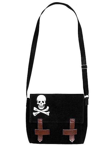 Boland Handtasche Piraten Umhängetasche - Kostüm Tasche für Fasching, Schwa günstig online kaufen
