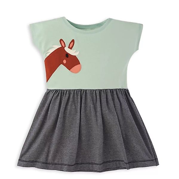 Sommerkleid Mit Pferde-applikation Für Mädchen günstig online kaufen