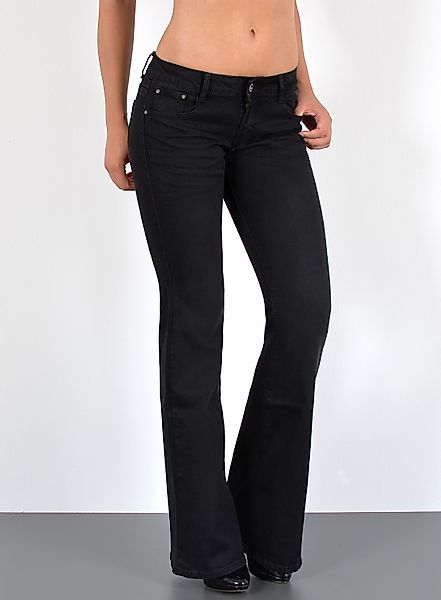 ESRA Bootcut-Jeans Schlaghose Damen Bootcut Jeans günstig online kaufen