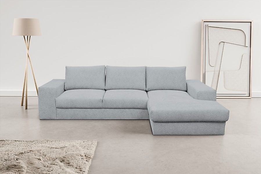 WERK2 Ecksofa »Rozzana Design Ecksofa mit hohem Komfort, zeitlos & elegant, günstig online kaufen
