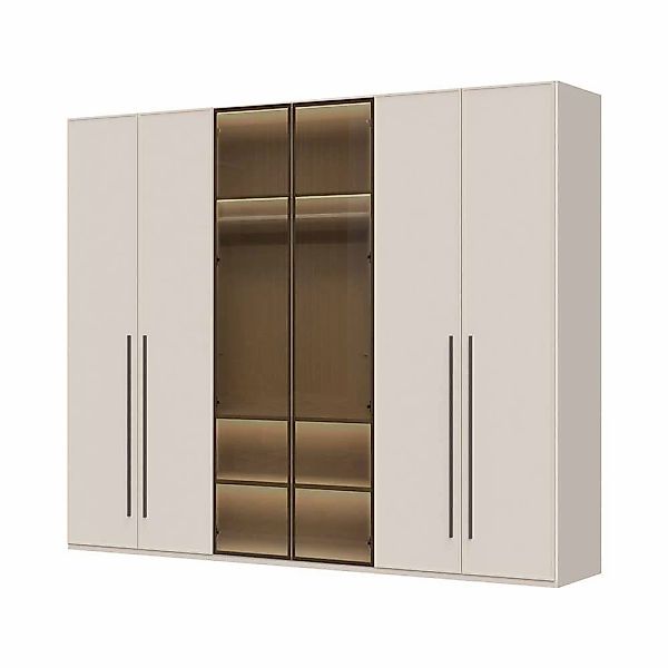 Places of Style Drehtürenschrank "Opera Parsol-Glastüren, LED-Innenbeleucht günstig online kaufen