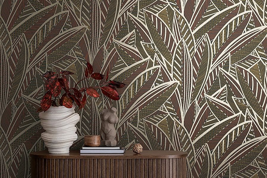 A.S. Création Vliestapete French Affair Blätter-Tapete Mustertapete Floral günstig online kaufen