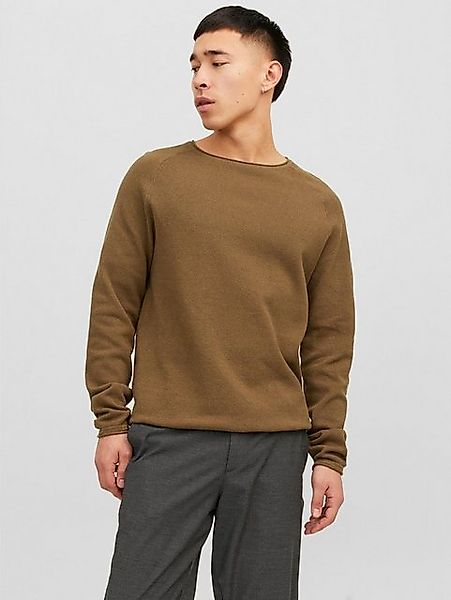 Jack & Jones Strickpullover Rundhals Strickpullover Langarm Sweater aus Bau günstig online kaufen