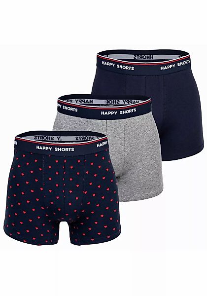 HAPPY SHORTS Boxershorts "Boxershort 3er Pack" günstig online kaufen