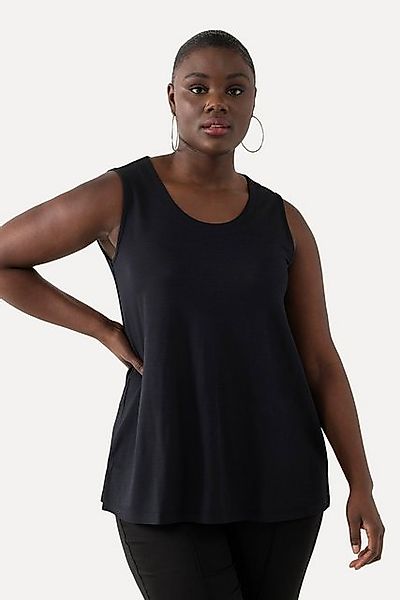 Ulla Popken Longtop Slinkytop Piqué A-Linie günstig online kaufen