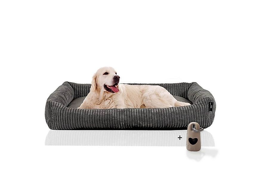 Rohrschneider Tierbett Hundesofa Cord Hundebett groß, dog bed xxl 120x80cm, günstig online kaufen