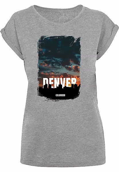 Merchcode T-Shirt "Merchcode Damen Ladies Denver Extended Shoulder Tee", (1 günstig online kaufen