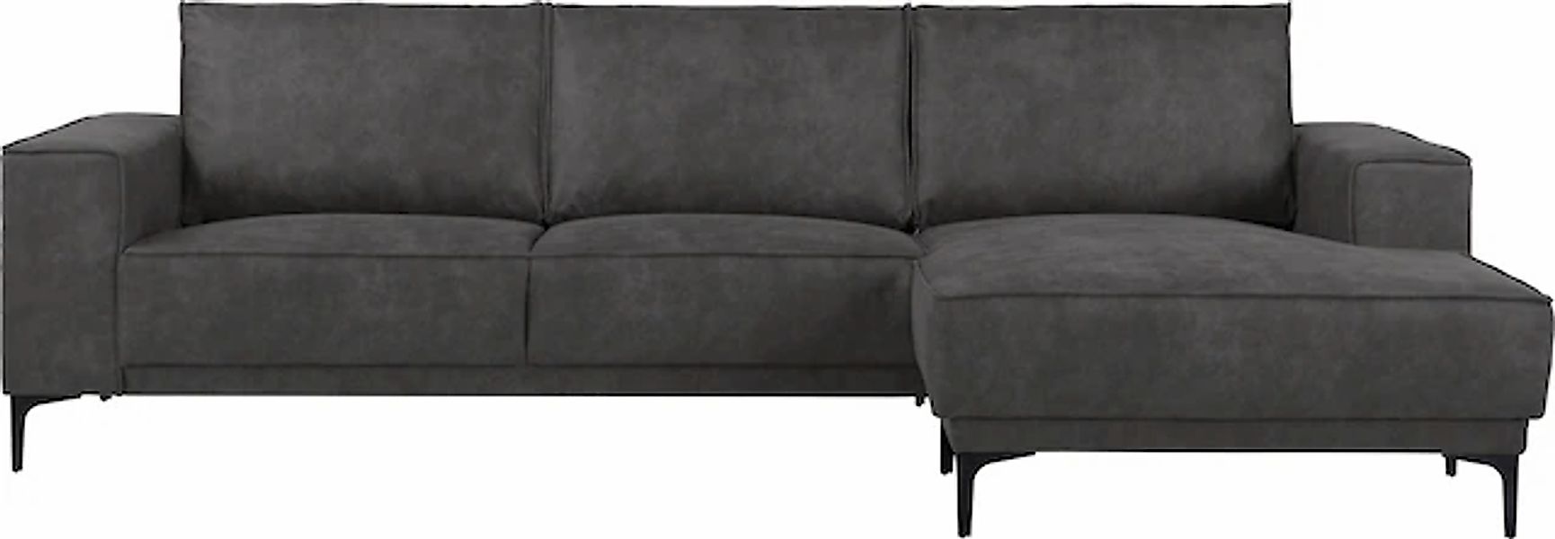 Places of Style Ecksofa »Polsterecke Oland, Struktur, Flachgewebe, Luxus-Mi günstig online kaufen