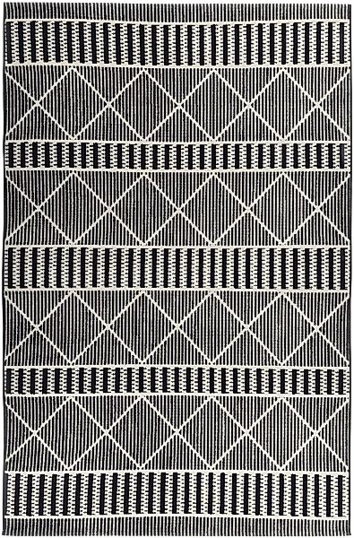 Tom Tailor Outdoorteppich  Funky Geometric ¦ schwarz ¦ Synthetische Fasern günstig online kaufen