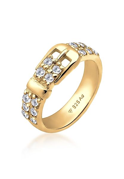 Elli Fingerring Gürtel Kristalle 925 Silber, günstig online kaufen