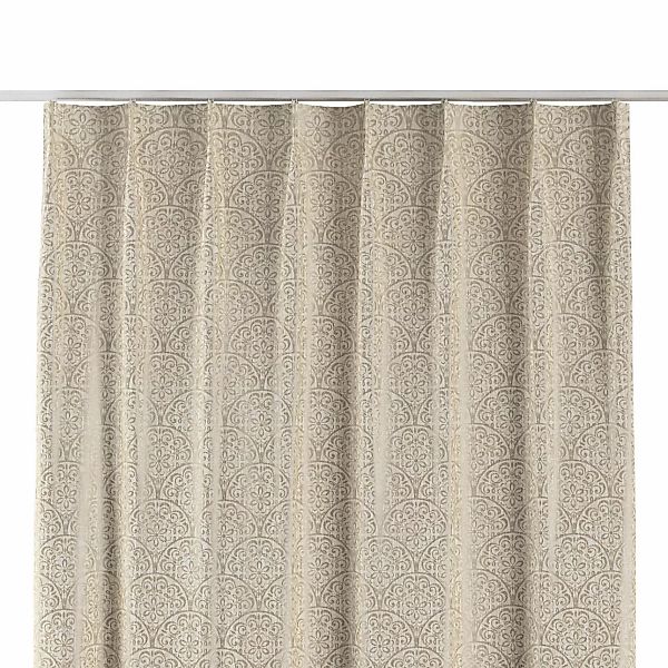 Vorhang mit flämischen 1-er Falten, beige, Imperia Premium (144-13) günstig online kaufen