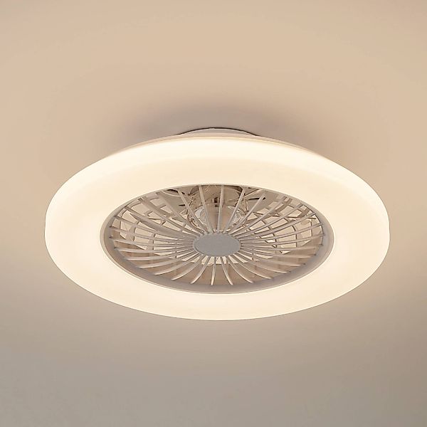 Lindby LED-Deckenventilator Vedin, DC, leise, Ø 49 cm, CCT günstig online kaufen