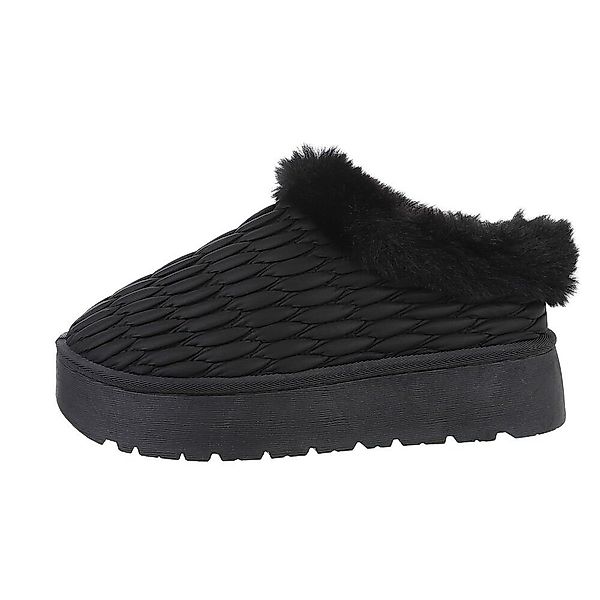 Ital-Design Damen Hausschuhe Freizeit Snowboots Flach günstig online kaufen