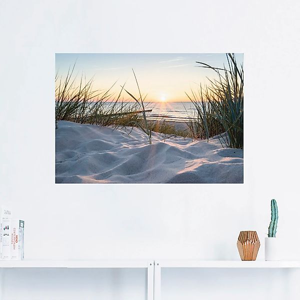 Artland Wandbild "Ostseestrand" Strand 1 Stk. tlg. als Alubild, Outdoorbild günstig online kaufen