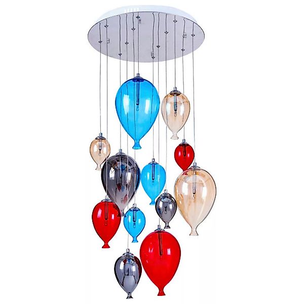 SPOT Light Pendelleuchte SP-1791215 Balloon bunt Metall Glas H/D: ca. 180x5 günstig online kaufen