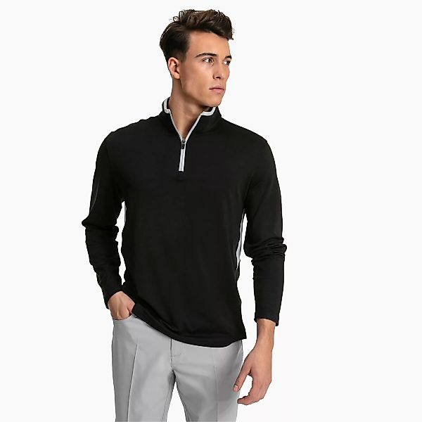 PUMA Rotation 1/4 Zip Herren Golf Pullover | Mit Aucun | Schwarz | Größe: 3 günstig online kaufen