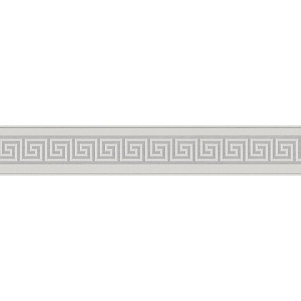 A.S. Création Borte selbstklebend Mäander 5 m x 10 cm Grau günstig online kaufen