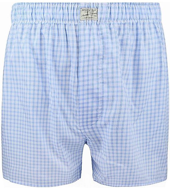 Steppin' Out Boxershort Kariert Blau - Größe XXL günstig online kaufen