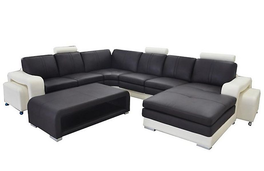 Xlmoebel Sofa Lederecksofa mit USB-Anschluss, Polstercouch Sitzmöbel Set in günstig online kaufen