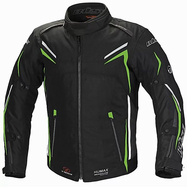 Büse Motorradjacke Büse Mugello Textiljacke schwarz / neongrün Herren L günstig online kaufen