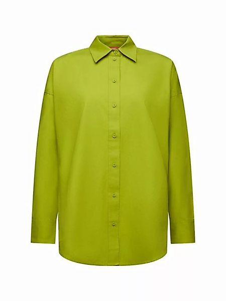 Esprit Langarmbluse Hemd aus Baumwoll-Popeline günstig online kaufen
