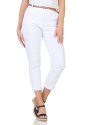 simaranda Chinohose Damen Hose Gürtel 1028 günstig online kaufen