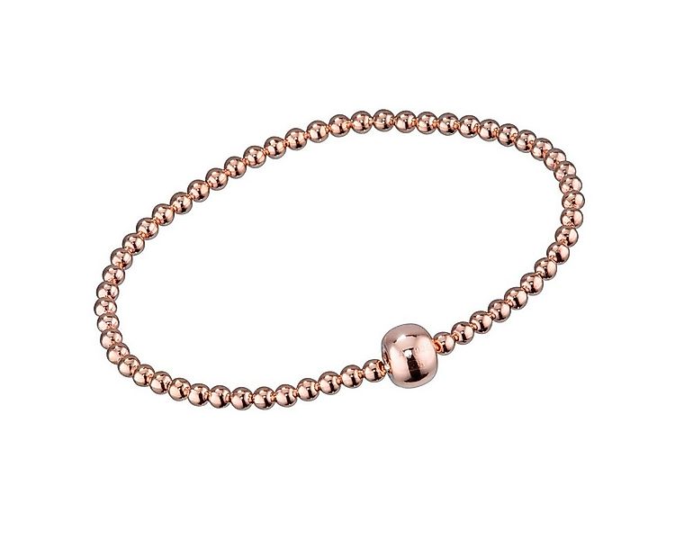 Materia Armband Damen Kugeln Stretcharmband Rosegold SA-38, Sterlingsilber, günstig online kaufen