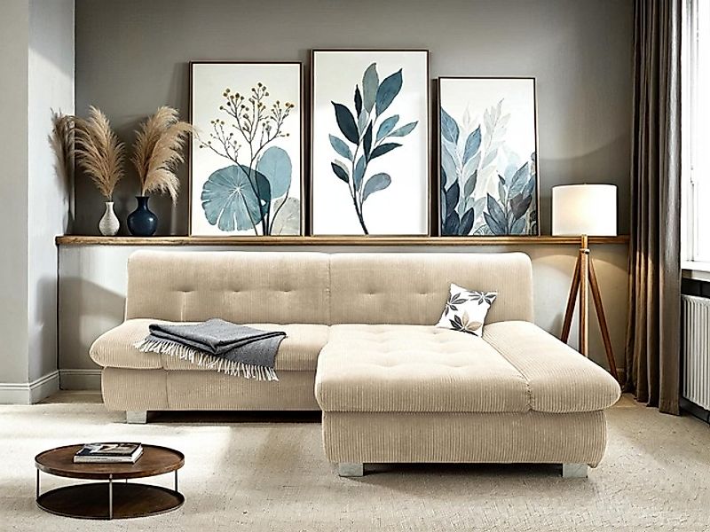 DOMO collection Ecksofa »100031 kompakte Stellmaße, komfortabel und bequem, günstig online kaufen