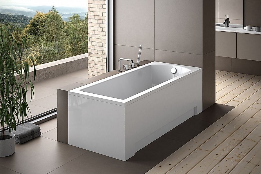 KOLMAN Badewanne Rechteck Shea 180x80, Ablaufgarnitur günstig online kaufen