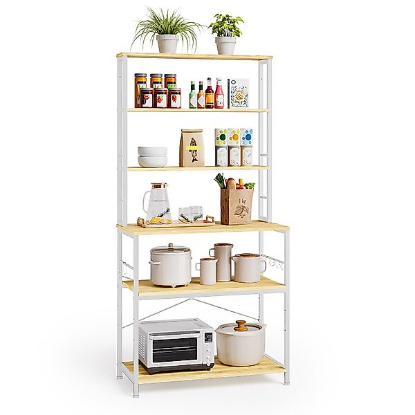Bealife Standregal Küchenregal, Standregal mit 6 günstig online kaufen