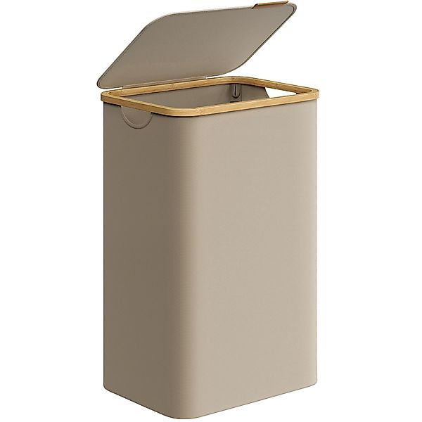 SONGMICS Wäschekorb, mit Deckel, 90 L, günstig online kaufen